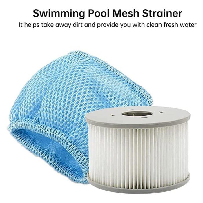 Rete filtrante per piscina - 1 pezzo, protezione riutilizzabile - Adatta come accessorio per filtri spa