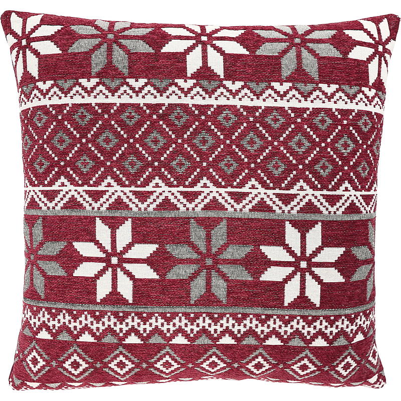 Hjemmepute 2-pakning 45x45 cm rød