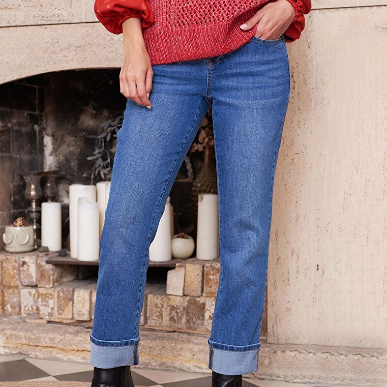  Pantalones vaqueros azules para mujer