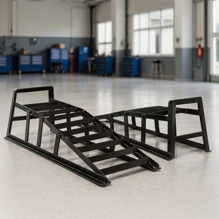 Juego de 2 rampas de carga Wiltec – 915 x 350 x 275 mm – hasta 2 t por par – Acero – Carril de acceso para vehículos