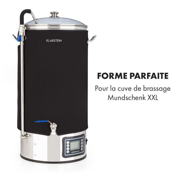 Kit de elaboración de cerveza - Klarstein Mundschenk XXL - Funda aislante para depósito de 50 litros