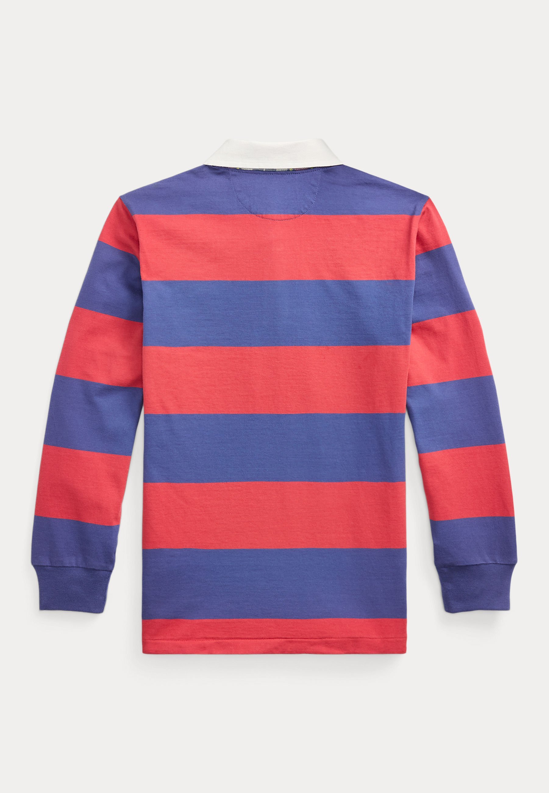 Polo Ralph Lauren CREST PRUGASTA PAMUČNA RUGBY MAJICA - Majica dugih rukava - nantucket crvena/klasično plava