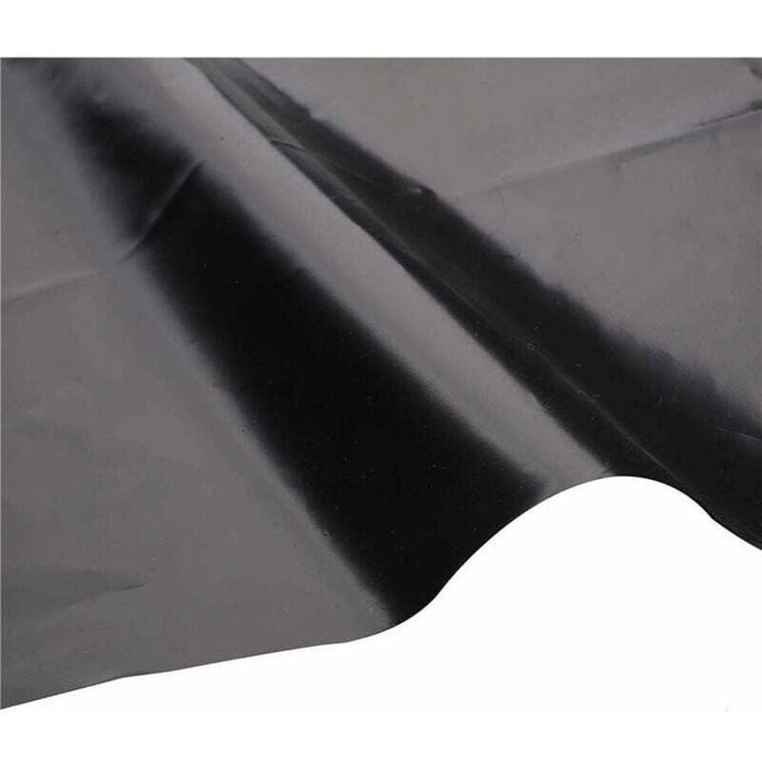 HDPE rubber pond liner for small ponds, fish ponds, garden fountains. Black, 3 x 3 m. Label