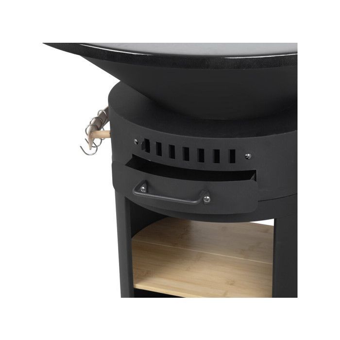 Barbecue plancha brasero avec four à pizza 