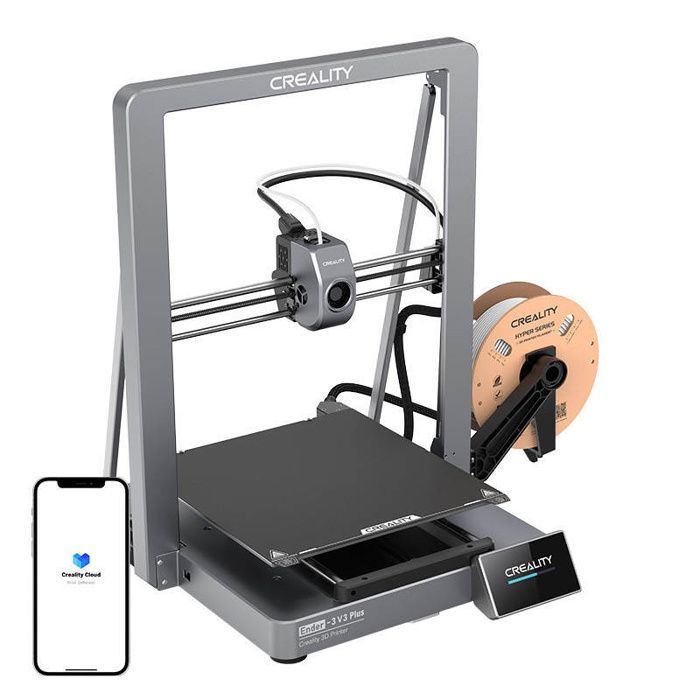 Impresora 3D - CREALITY - Ender-3 V3 Plus - FDM - 300 x 300 x 400 mm - Fácil de usar
