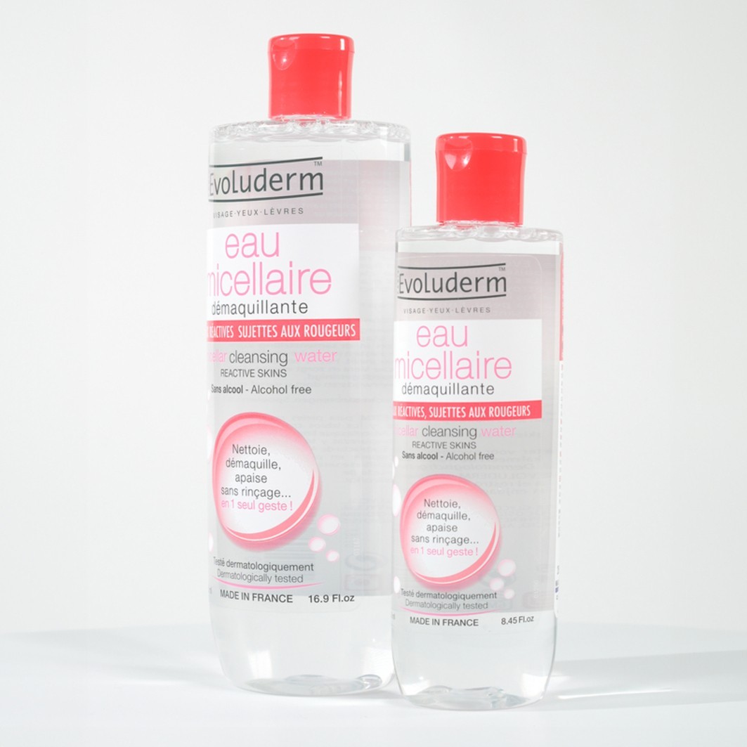 Evoluderm Démaquillante Peaux Réactives, Sujettes aux Rougeurs