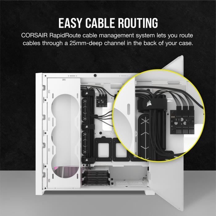 PC-behuizing - CORSAIR - FRAME 5000D RS ARGB Airflow - Mid-tower - Wit - CC-9011310-WW