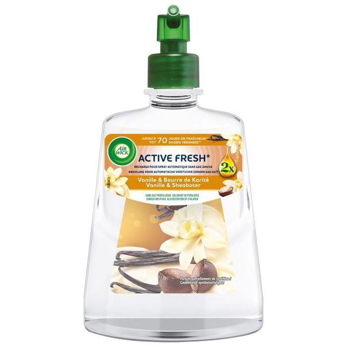 2er-Pack Nachfüllpackung für automatische, treibgasfreie Sprühflaschen, Vanille-Sheabutter, 228 ml