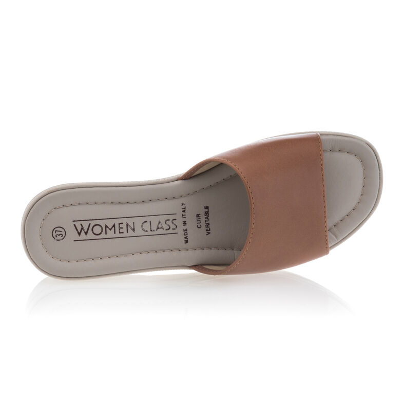 Braune Damen-Pantoletten/Clogs