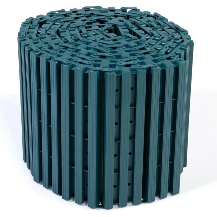 IDMARKET Chemin de potager 5M déroulable en plastique vert pour jardin