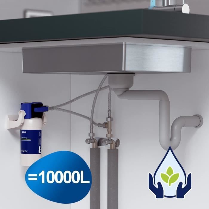 Cartucho BRITA - A1000 - Sistema de Filtragem para Torneira - Filtra calcário, cloro, chumbo e impurezas.