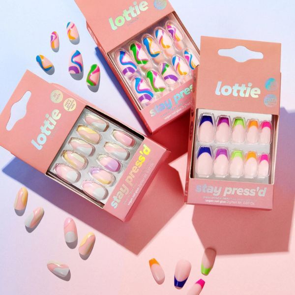 Lottie London Stay Press'D sulle unghie - Pastel Dream