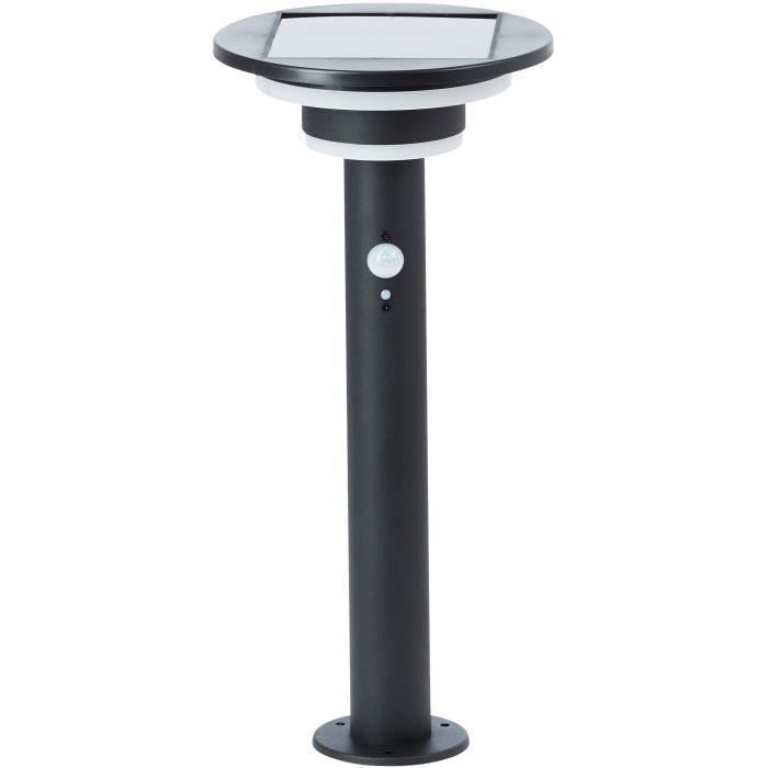 Dissuasore da esterno - BRILLIANT - GARVINA - LED e alimentazione solare - Sensore di movimento - Acciaio inossidabile e plastica - 4 W - Nero