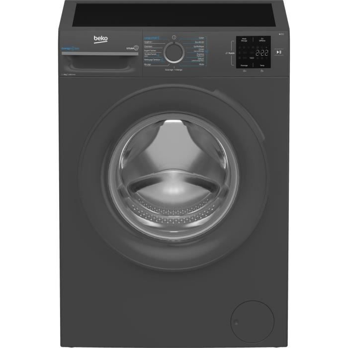BEKO BM0WU3922FB Front-Loading Washing Machine - 9 kg - Induction - 60cm Wide - 1200 rpm - Energy Class A - Black