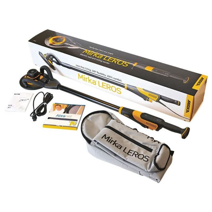 Mirka LEROS 950CV Ponceuse pour les murs et les plafonds 225mm, Sac de transport - MIW9502022BA