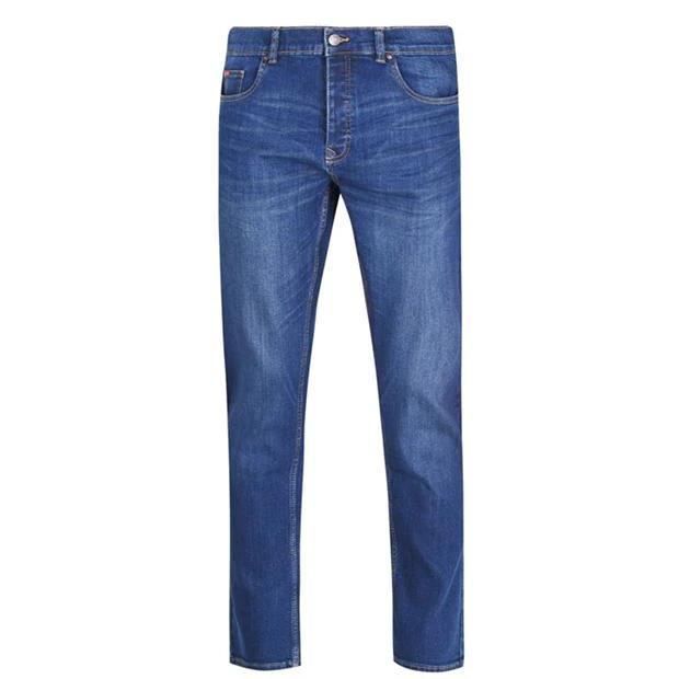 Jeans da uomo LEE COOPER a taglio dritto, lavaggio grezzo, taglie dalla 40 alla 48