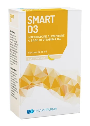 SMARTFARMA Gouttes Smart D3 Complément alimentaire à base de vitamine D3 15 ml pour le fonctionnement normal du système immunitaire