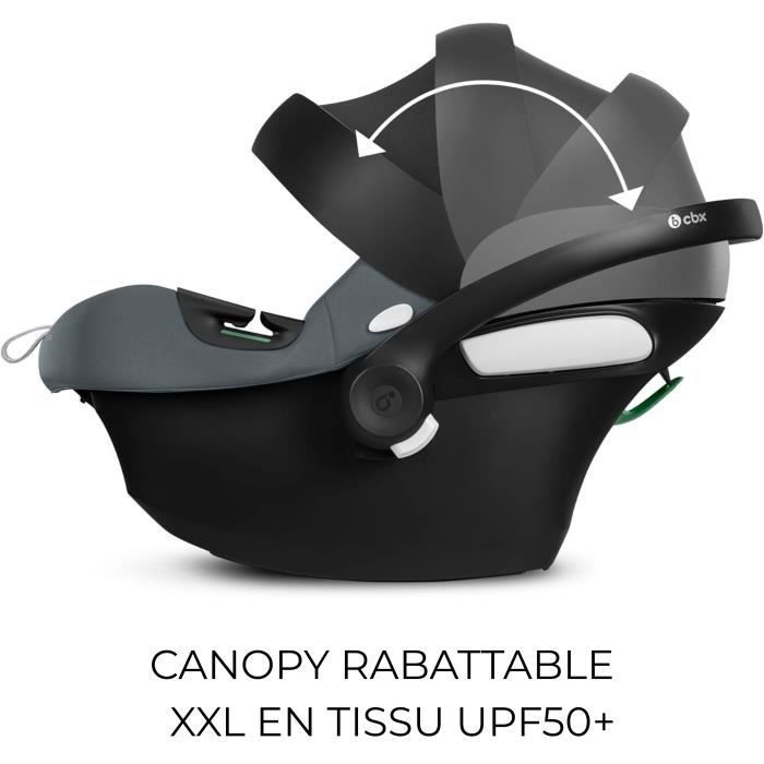 Silla de coche Aton B2 i-size Cbx de Cybex - 45 a 87 cm - desde el nacimiento hasta 13 kg - hasta 2 años - Base One incluida - Gris