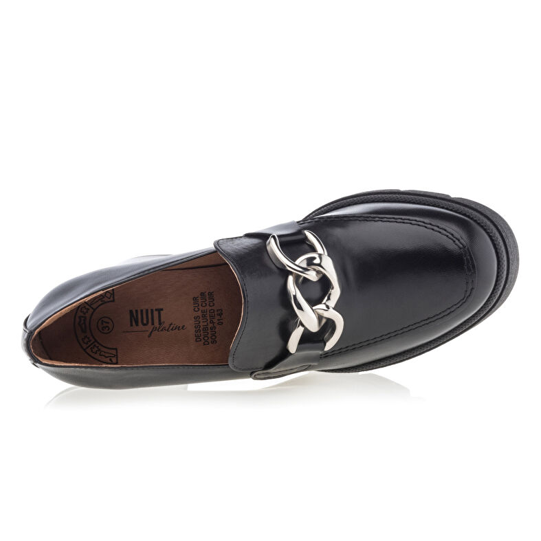Mocassini/scarpe da barca neri da donna