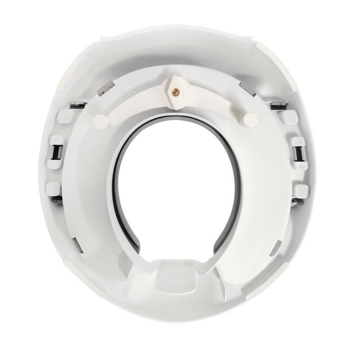Asiento de inodoro infantil Aufun, entrenador de inodoro para bebés con asa y protector antisalpicaduras, blanco.