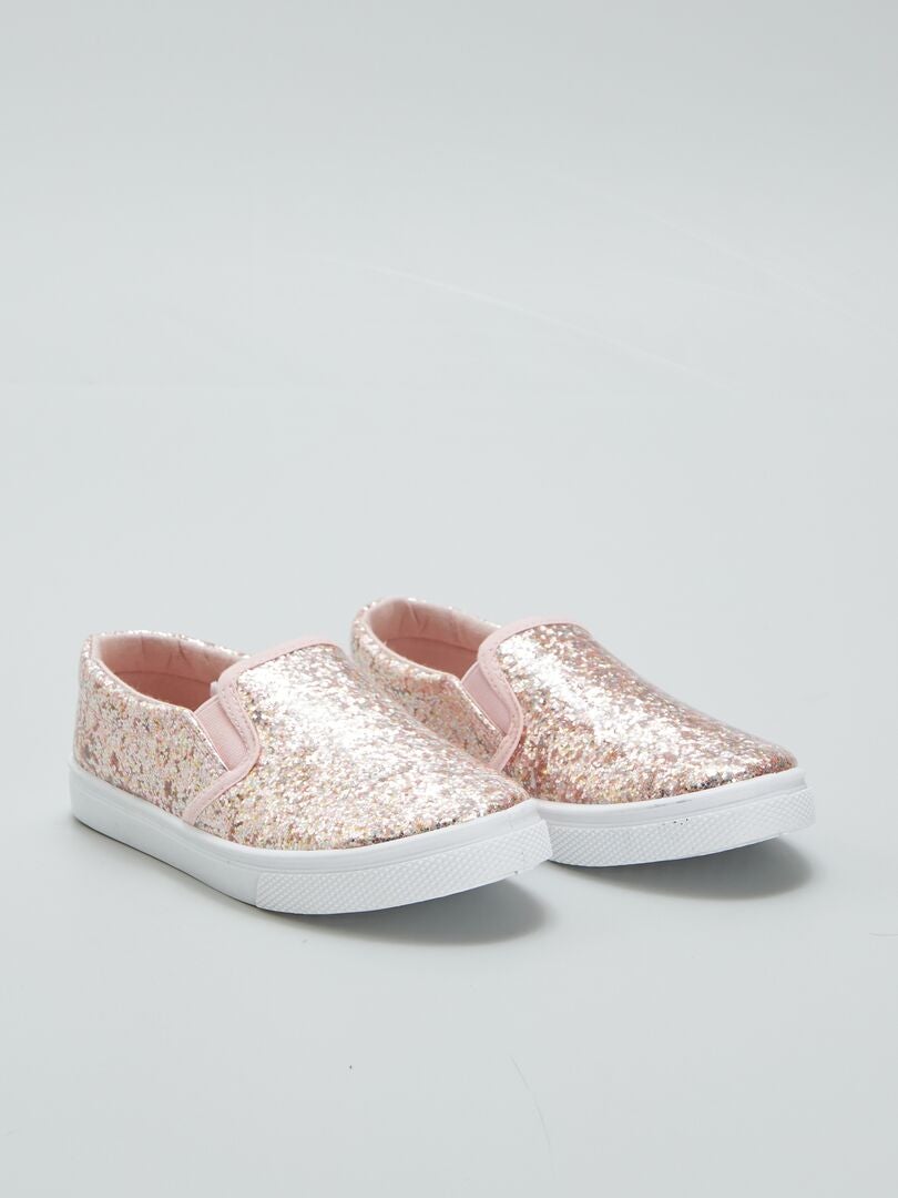 Zapatillas bajas sin cordones - ROSA