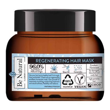 Be Natural regenererende maske for skadet hår 250 ml 250 ml