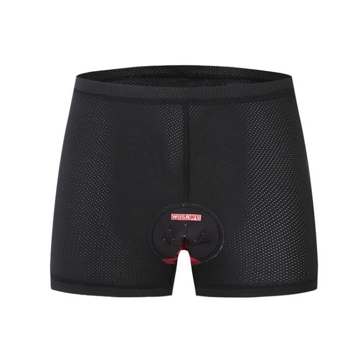 Pantaloncini da ciclismo neri da uomo con bretelle - Imbottitura in gel 3D - Traspiranti e ad asciugatura rapida