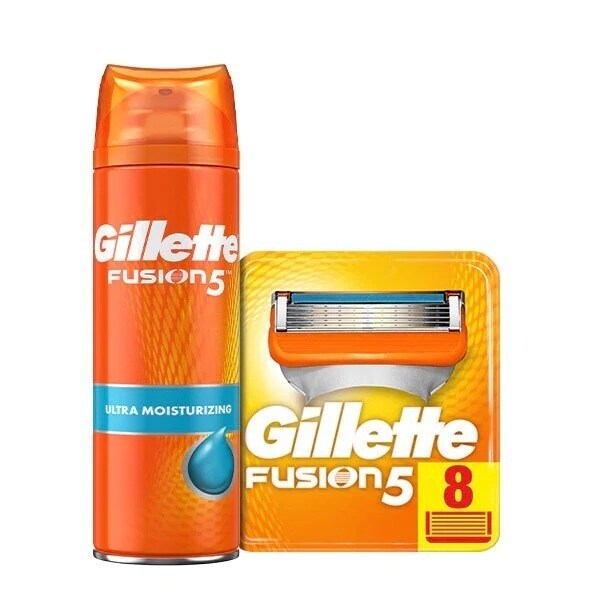 Pachet de rezervă pentru lame de ras Gillette Fusion 5 și gel de ras | Bărbați | Superdrug