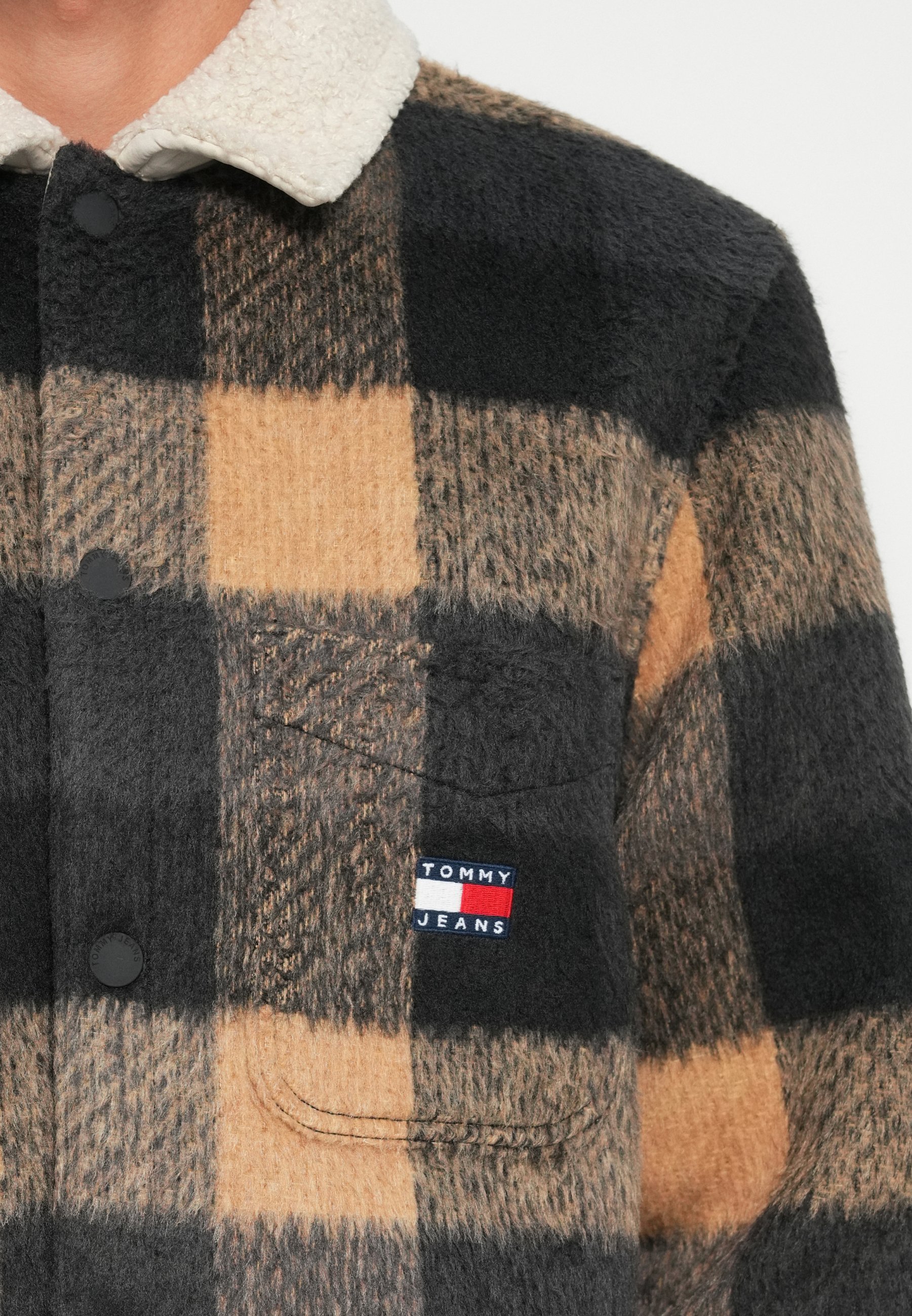 Tommy Jeans OVERSHIRT - Zomerjas - zwart