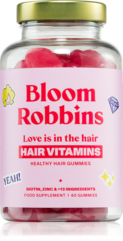 Bloom Robbins LOVE is in the HAIR Zdravé vlasy gummies doplnok stravy mäkké žuvacie kapsuly na vlasy