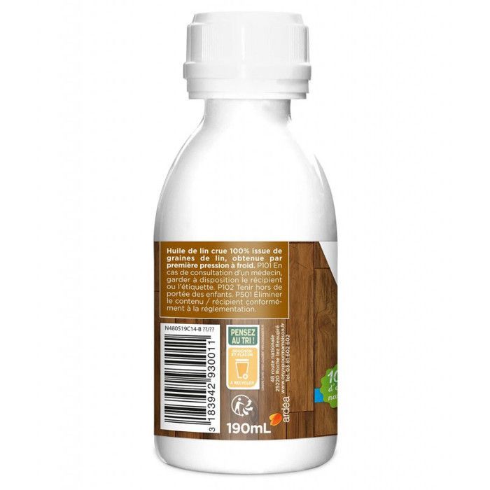 Leinöl - ONYX - 190 ml - Holzschutz - Außenpflege - Natürliches Finish