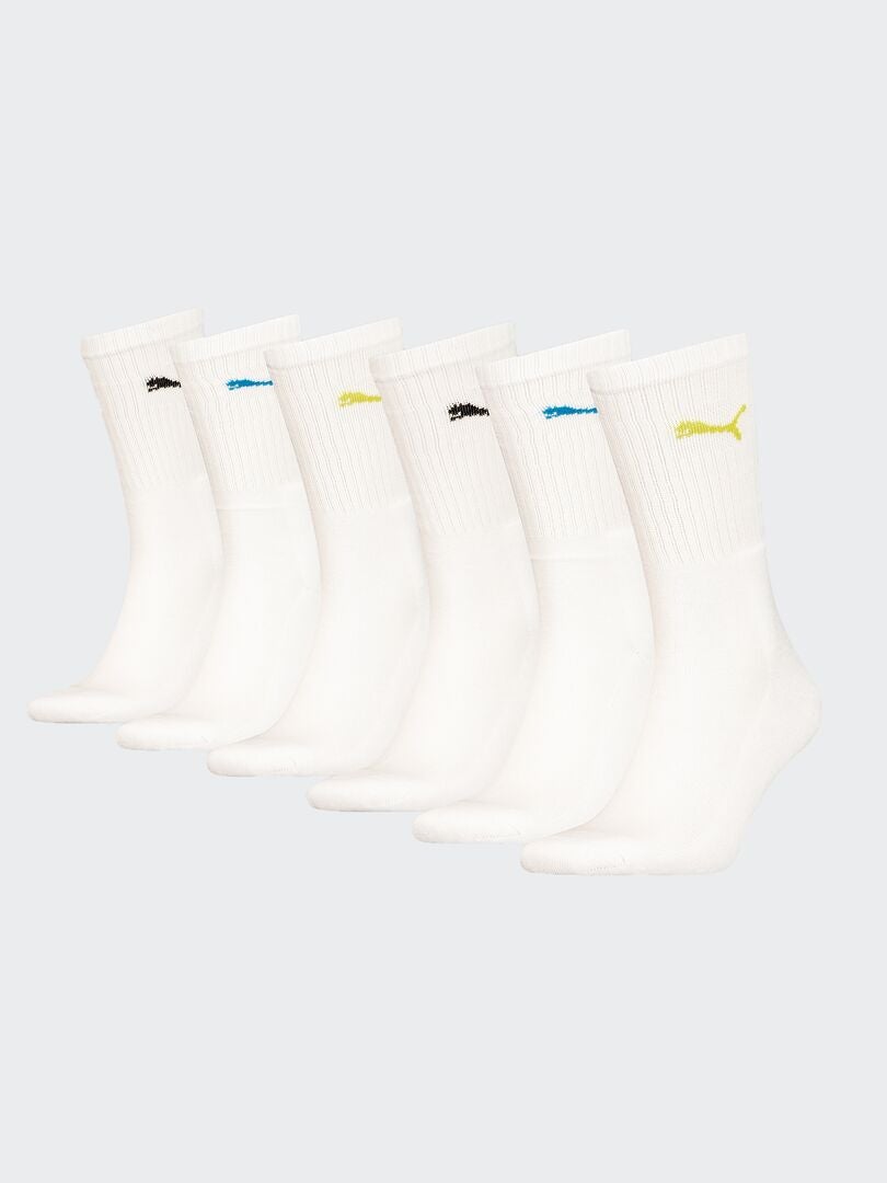Conjunto de 3 pares de meias 'Puma' - BRANCAS