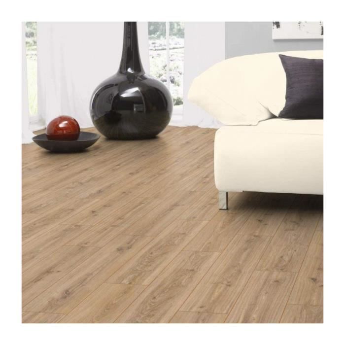 Revêtement de sol stratifié - KRONOTEX - Robusto Chêne Phalsbourg - Résistant à l'humidité - 1375 x 188 x 12 mm