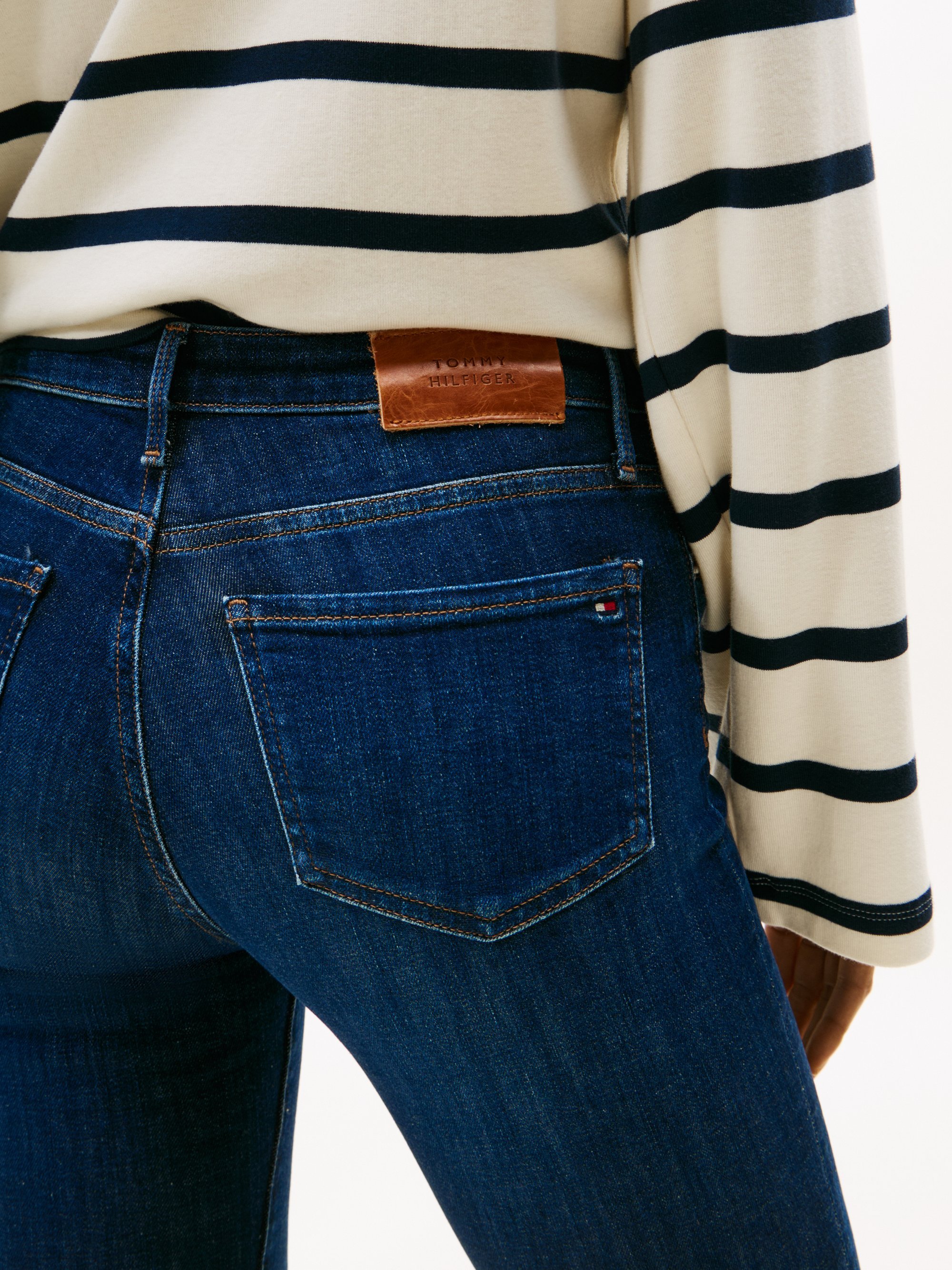 Tommy Hilfiger COMO - Jeansy Skinny Fit - ciemnoniebieskie