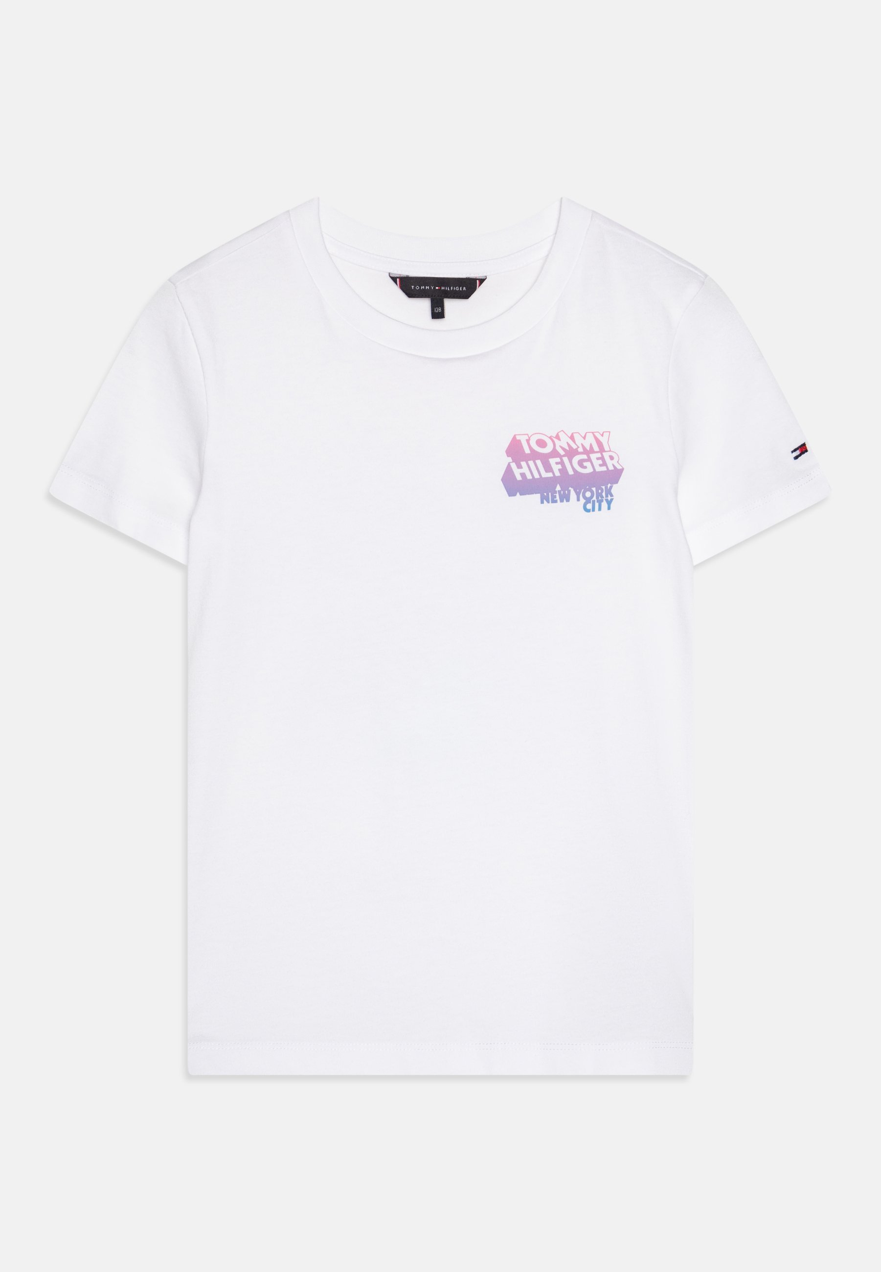 T-shirt unisexe Tommy Hilfiger à imprimé graffiti en relief - blanc