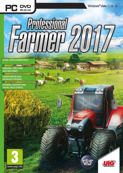 Video game - UIG - Professional Farmer 2017 - Farm management simulation - PC - PEGI 3+