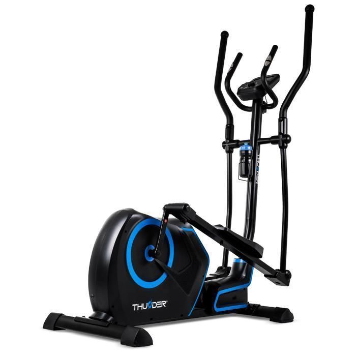 THUNDER® ZEPHYR Elliptical Trainer | Electromagnetic | 150 kg | Bluetooth | 32 Resistance Levels | Sensors | With Carrying Case