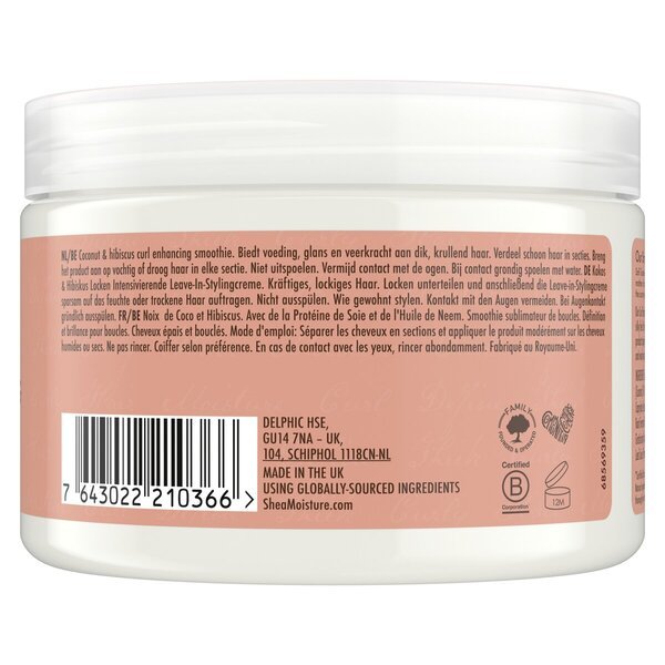 SheaMoisture смути од кокоса и хибискуса за побољшање коврџа<br>326ml