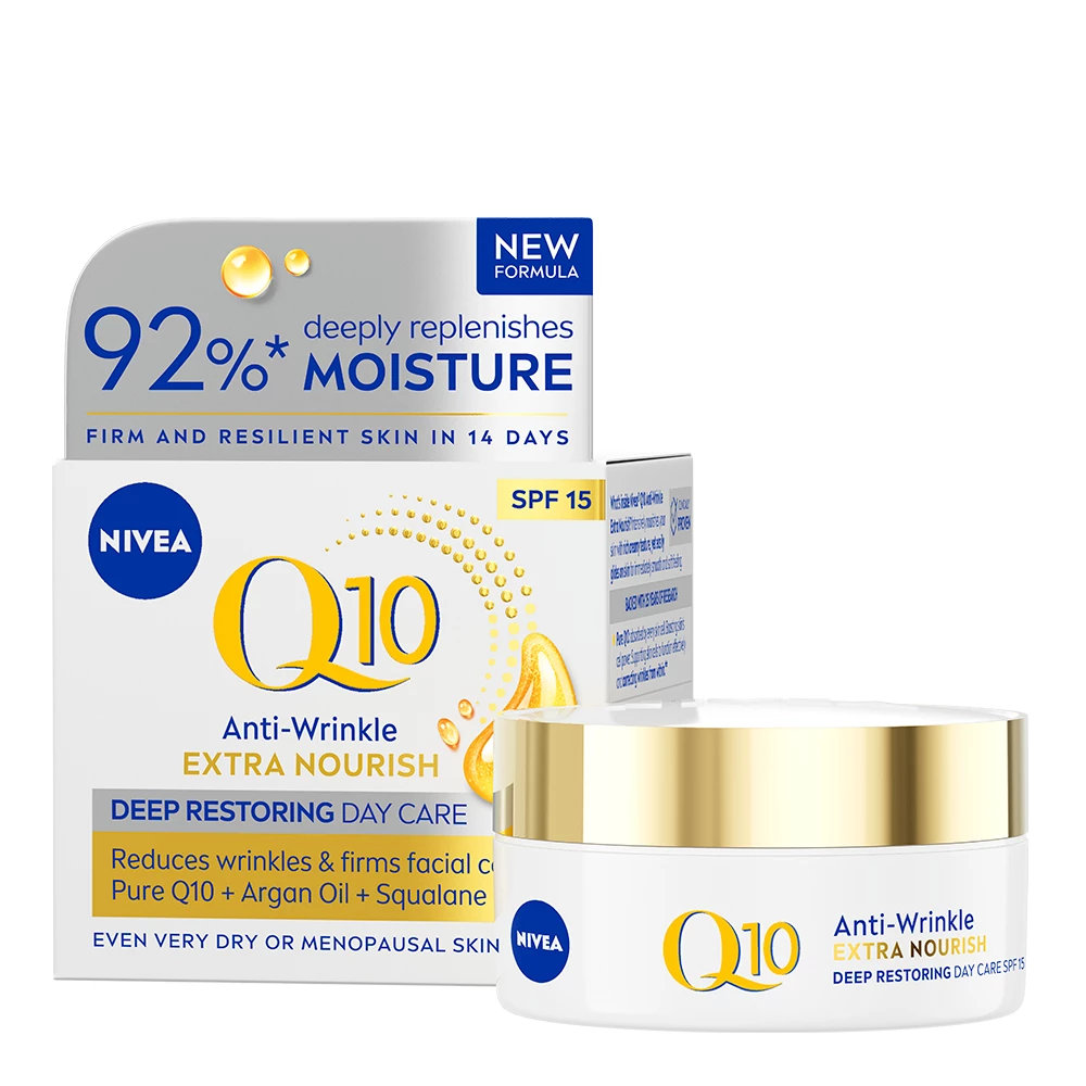 NIVEA Q10 Extra Nourish Mélyregeneráló Nappali Arckrém 50 ml