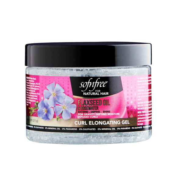 SNF Naturals gel na prodloužení kudrlin s lněným olejem a růžovou vodou