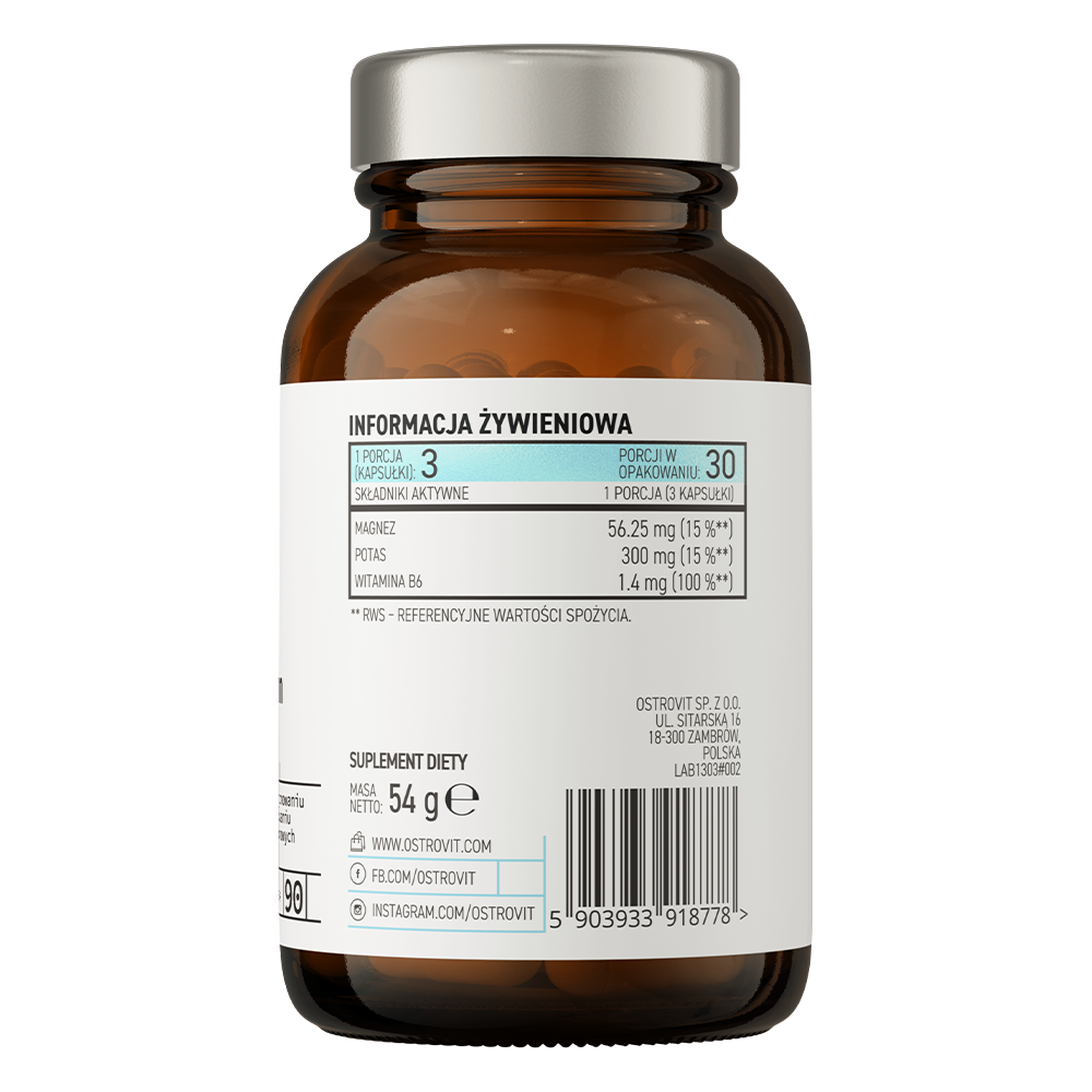 OstroVit Magnesiumcitrat + Kalium + B6 P-5-P
