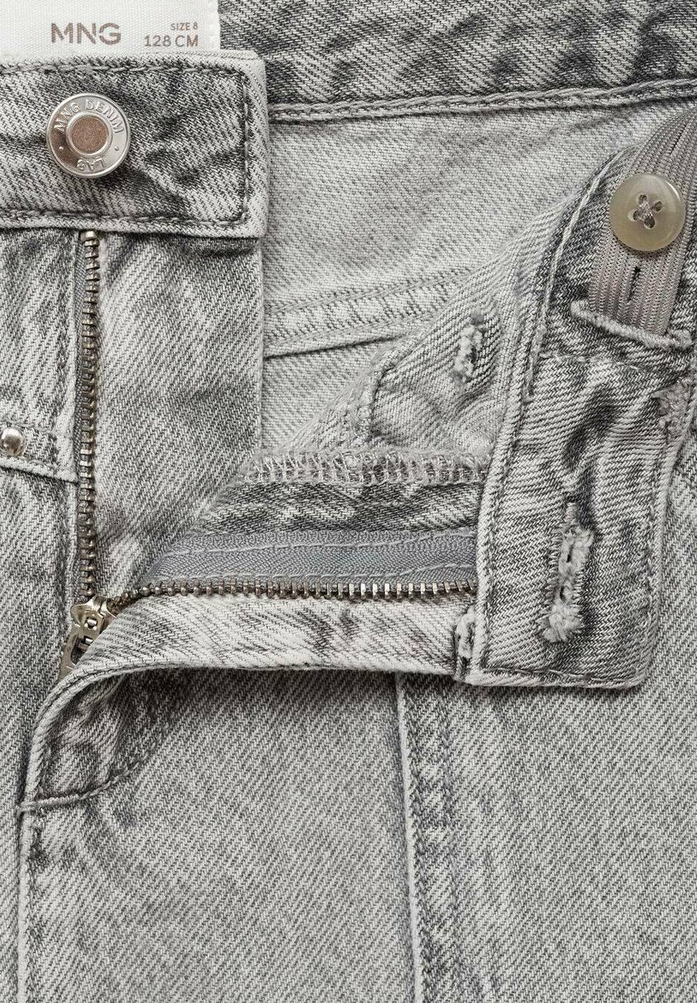 Jupe trapèze Mango Kids - denim gris