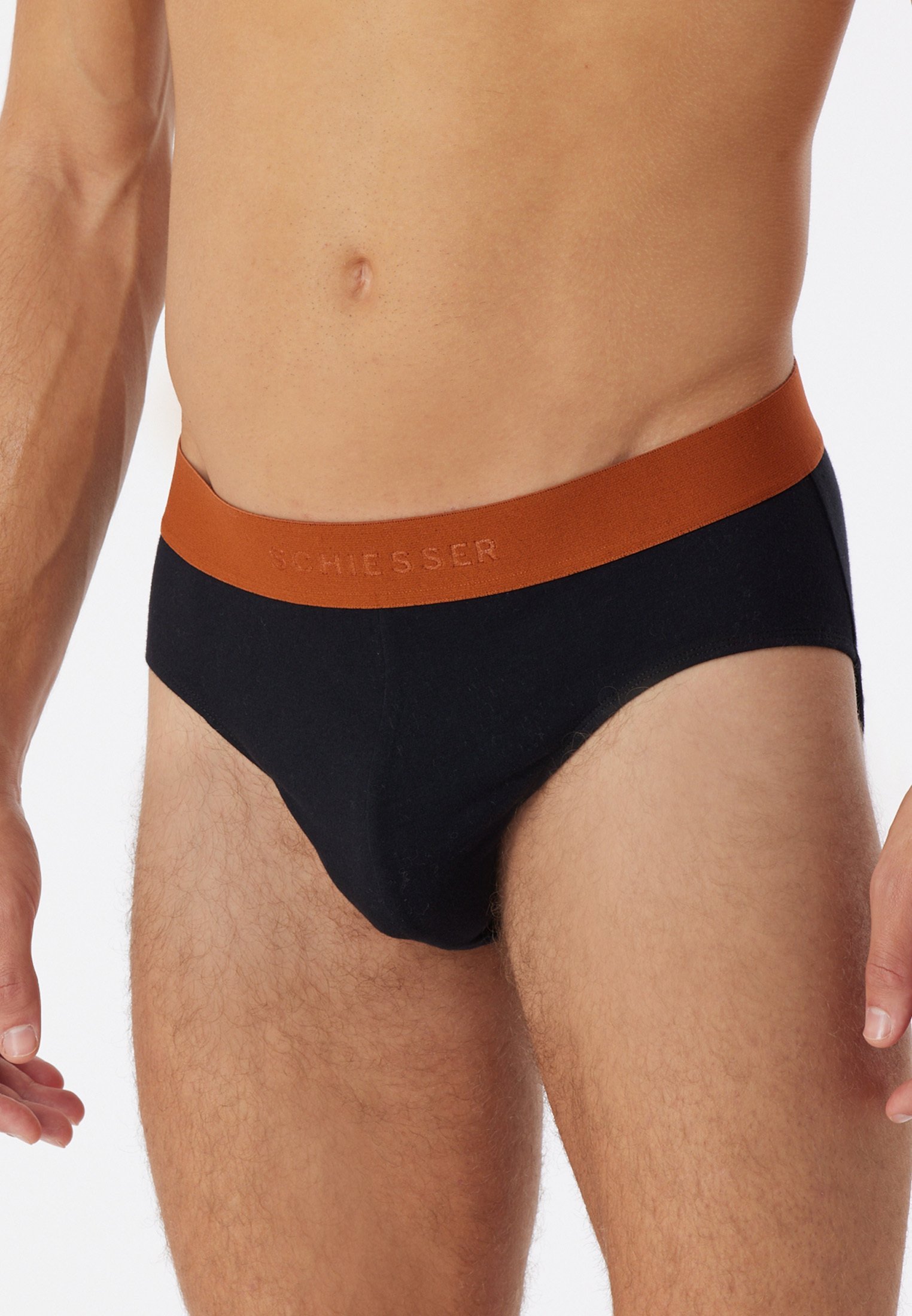 Schiesser RIO 3 PACK - Slip - schwarz braun