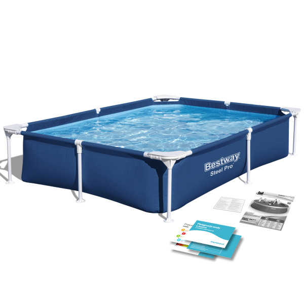 Basen ogrodowy stelażowy 221x150x43cm Bestway