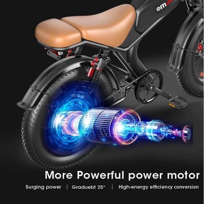 Vehículo eléctrico EMOKO C93, todoterreno, neumáticos anchos, 1000 W, 50 km/h, autonomía de 80 km, 48 V