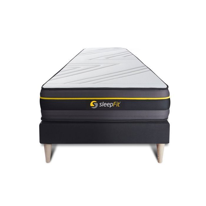 Set composto da base letto e materasso in memory foam ATTIVO 90x190