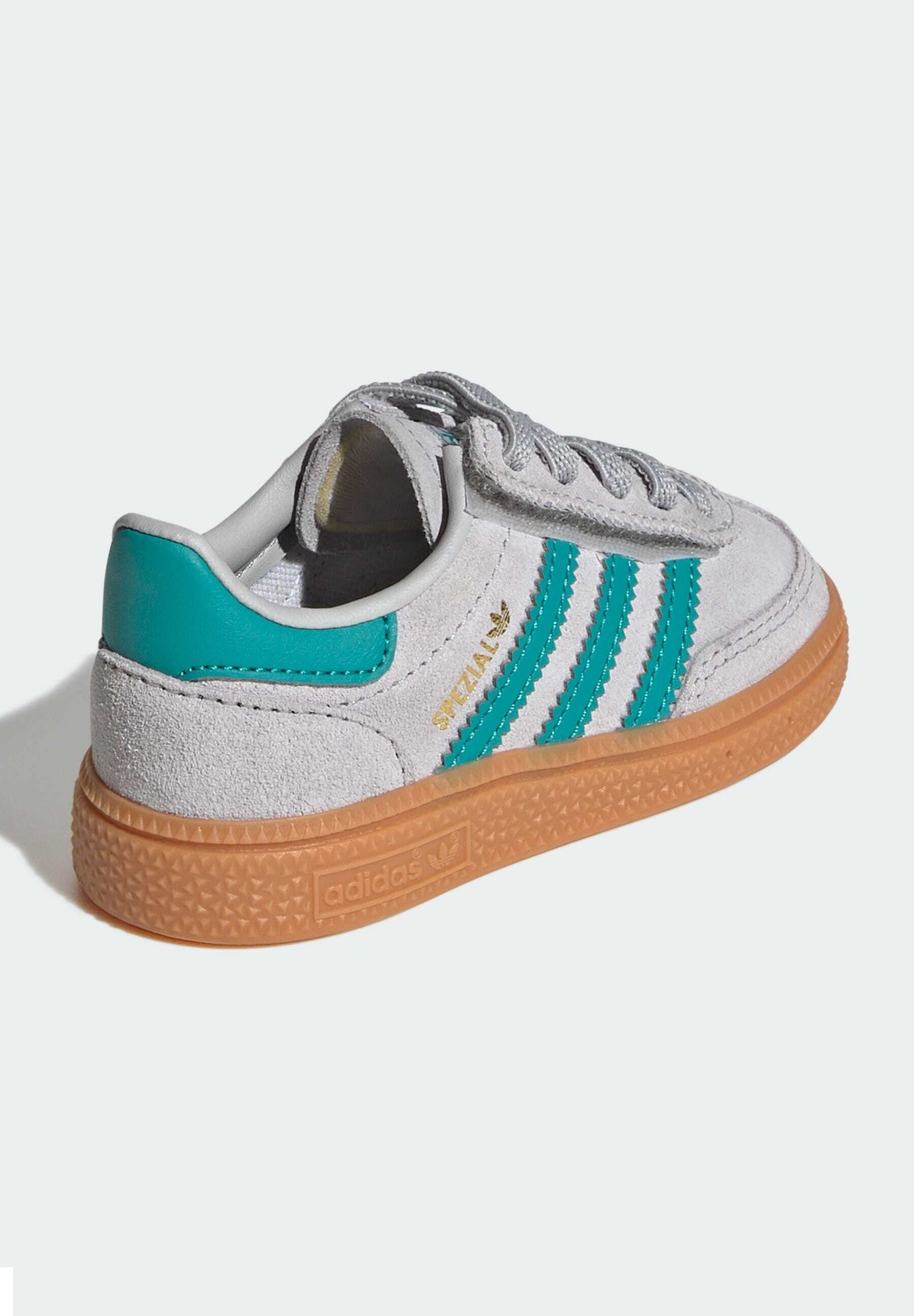 adidas Originals HANDBALL SPEZIAL UNISEX - Scarpe per neonati - grigio due verde acqua gomma