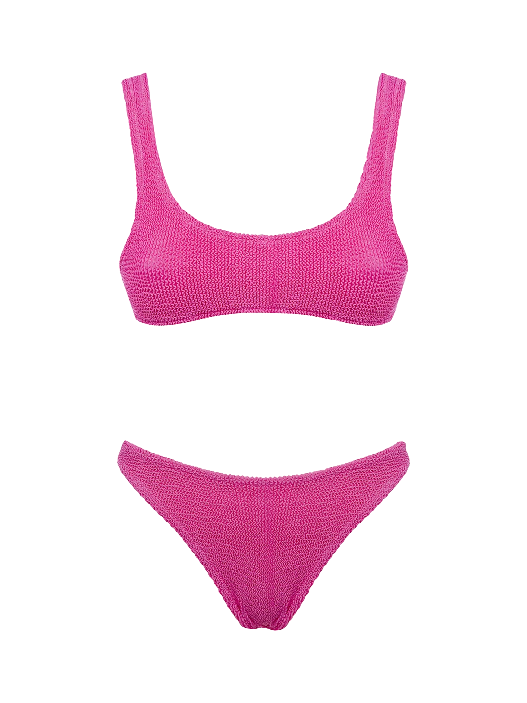 Bikini da donna classico rosa crinkle Naima Elise