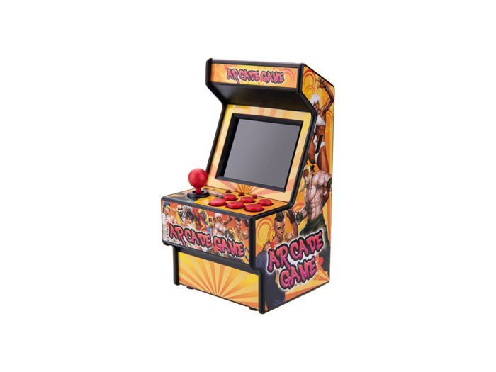 Mini cabinato arcade - AVIZAR - Modello 4 - 156 giochi - Schermo da 2,8 pollici - Giallo