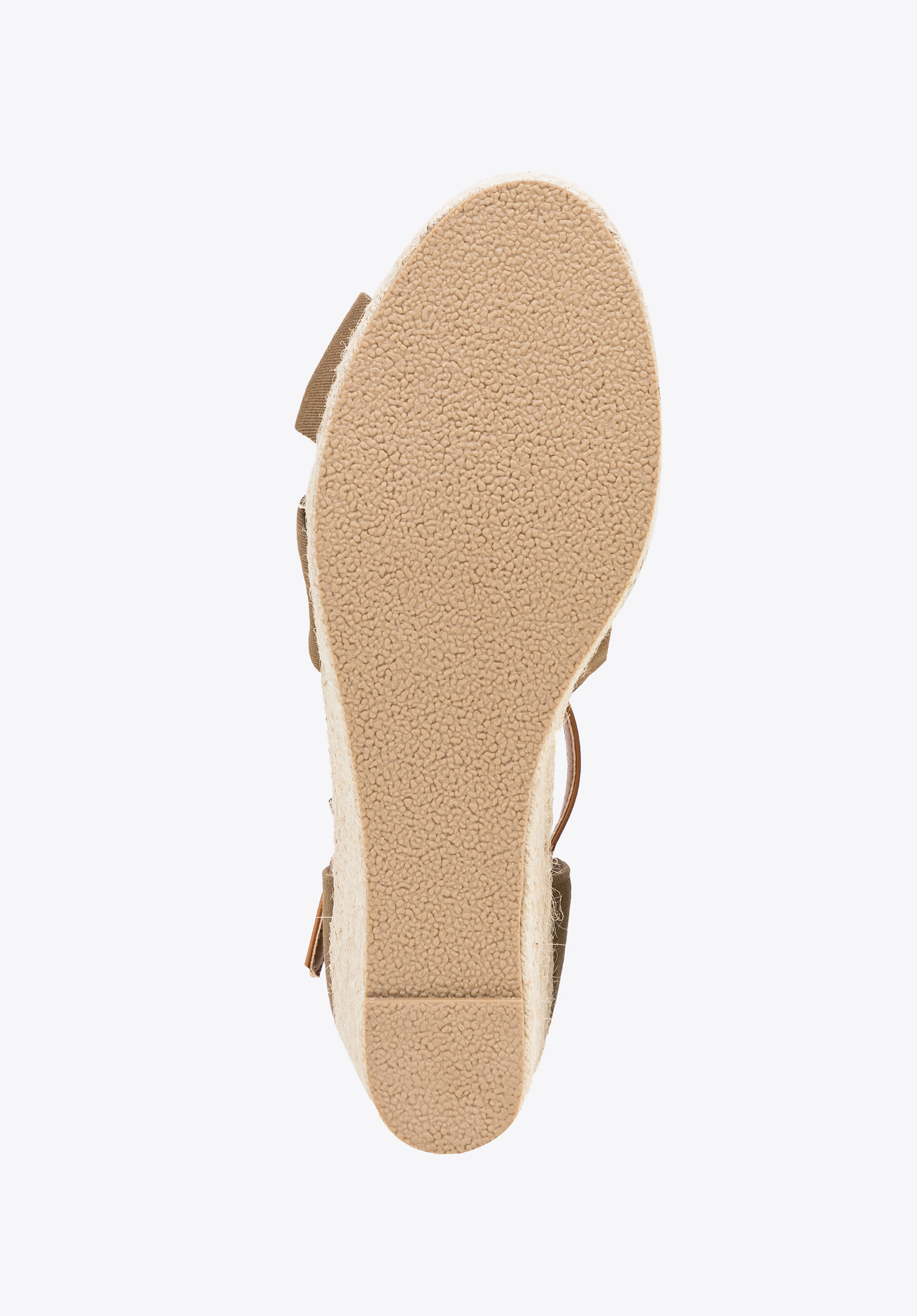 Damskie espadryle z kokardą z przodu khaki